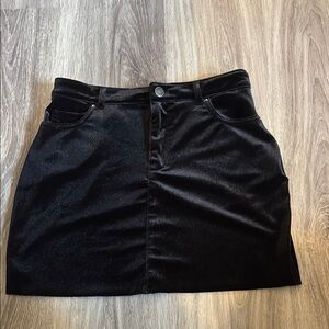 Forever 21 Black Velvet Skirt